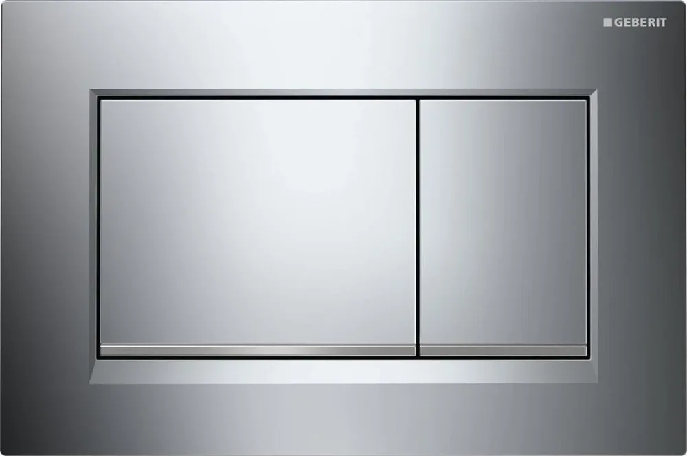 Geberit Sigma 30 Spolplatta dubbelspolning Blank krom