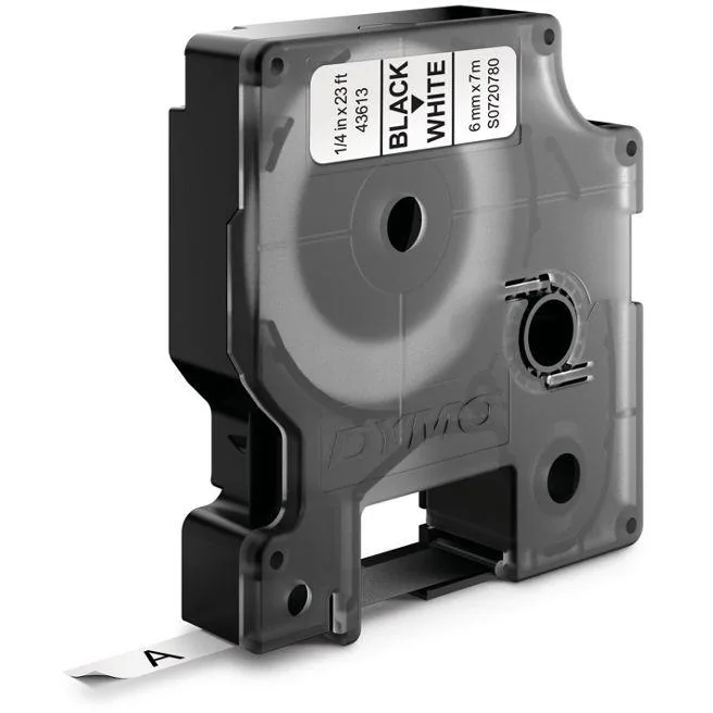 DYMO Standard D1 Tejp 6mm Svart på gult - Bild 2