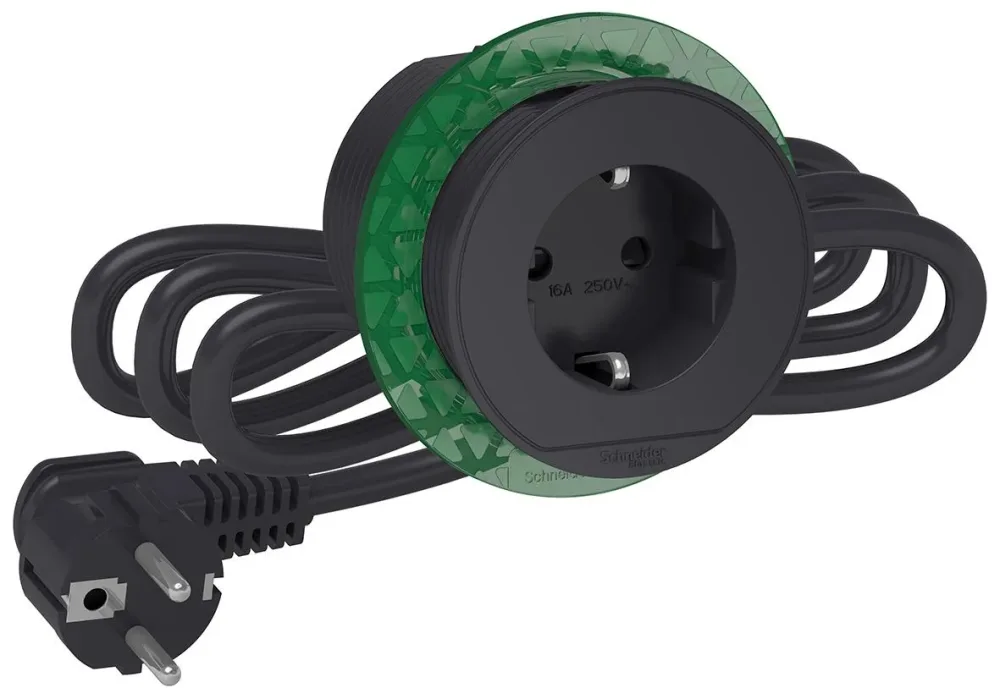 Schneider Electric XS Unica Bordsuttag inbyggd, 60 mm Vit - Bild 2
