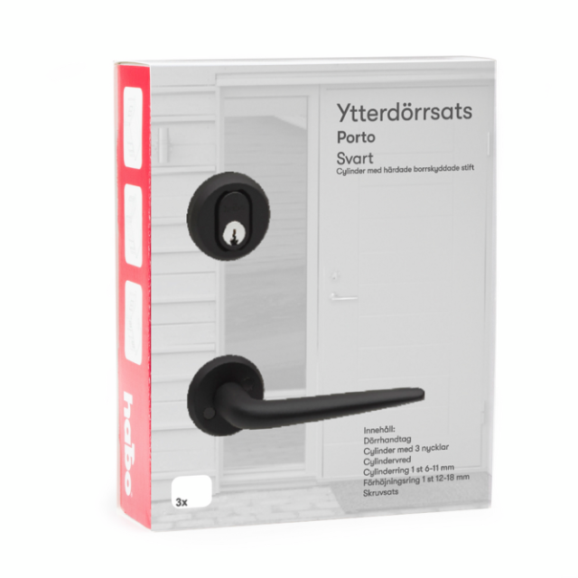 YTTERDÖRRSATS PORTO SVART