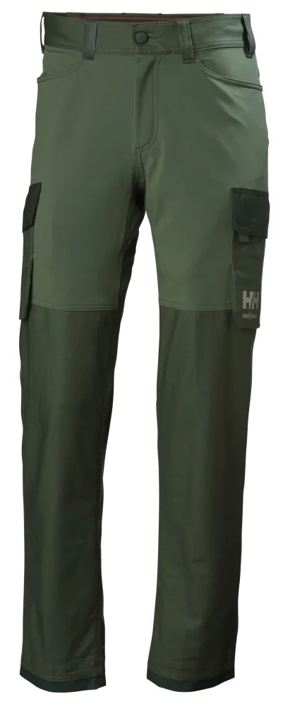 Helly Hansen Workwear Oxford 4X 77408-474 Arbetsbyxa grön/svart C154
