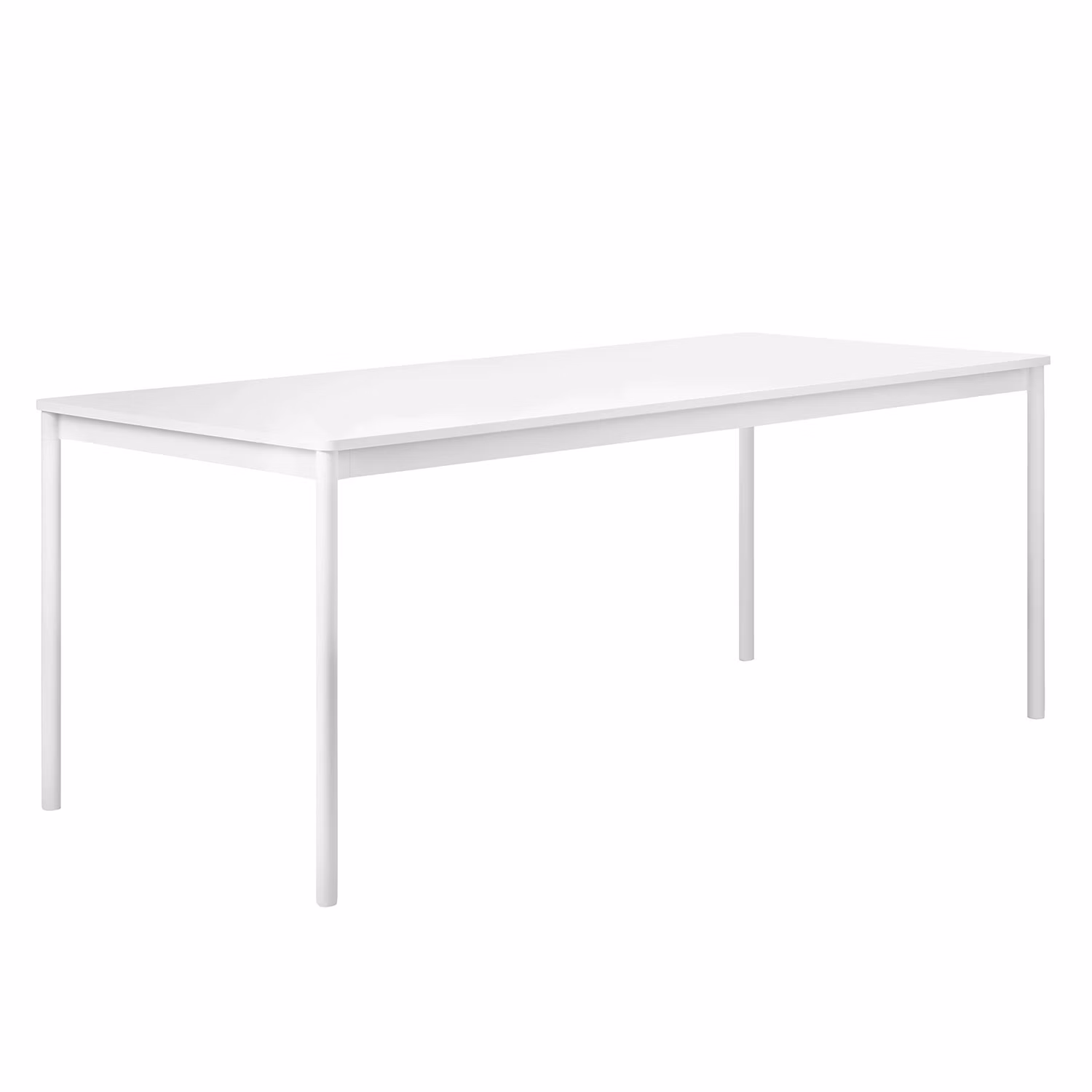 Base Bord 85x190 cm, Laminat Vit
