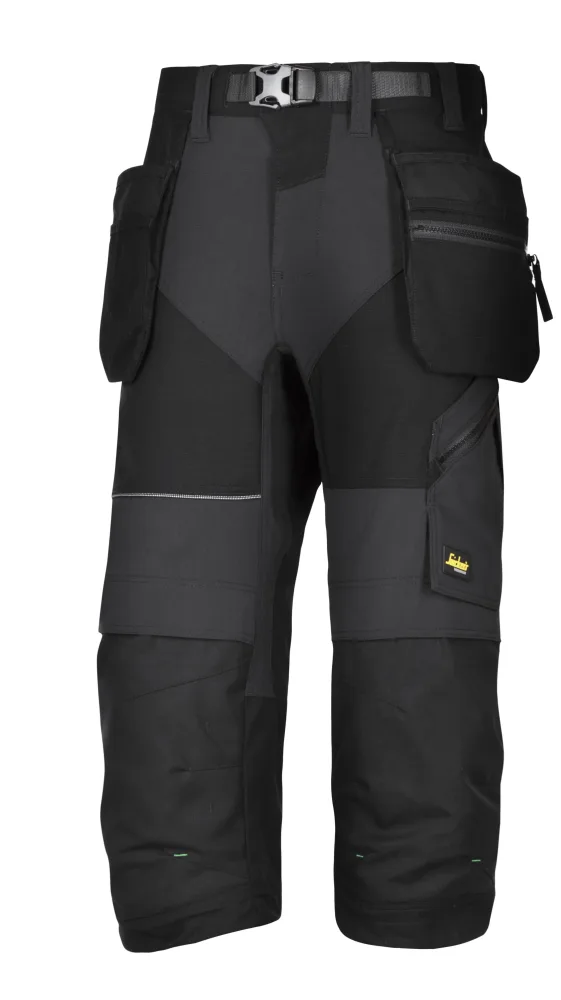 Snickers Workwear 6905 FlexiWork Piratbyxa svart 64