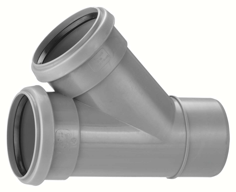 GRENRÖR PP M 2MUFF 45GR 50/50