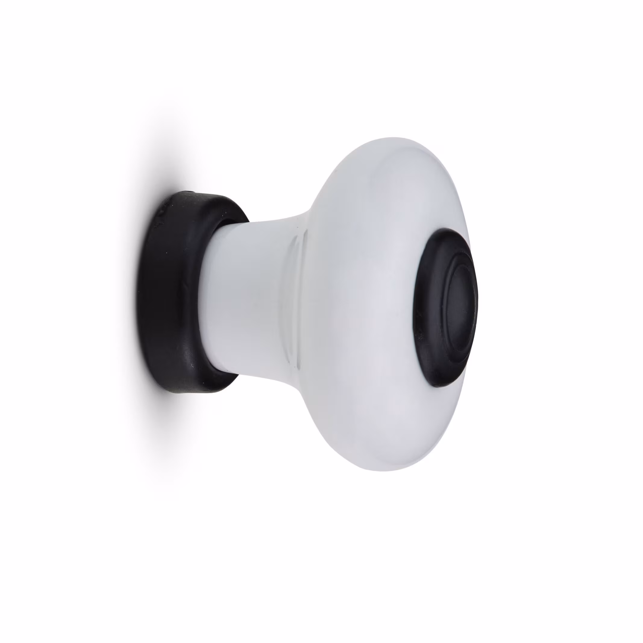 Kjøp Habo Knopp Erik hvit/svart, 37 mm