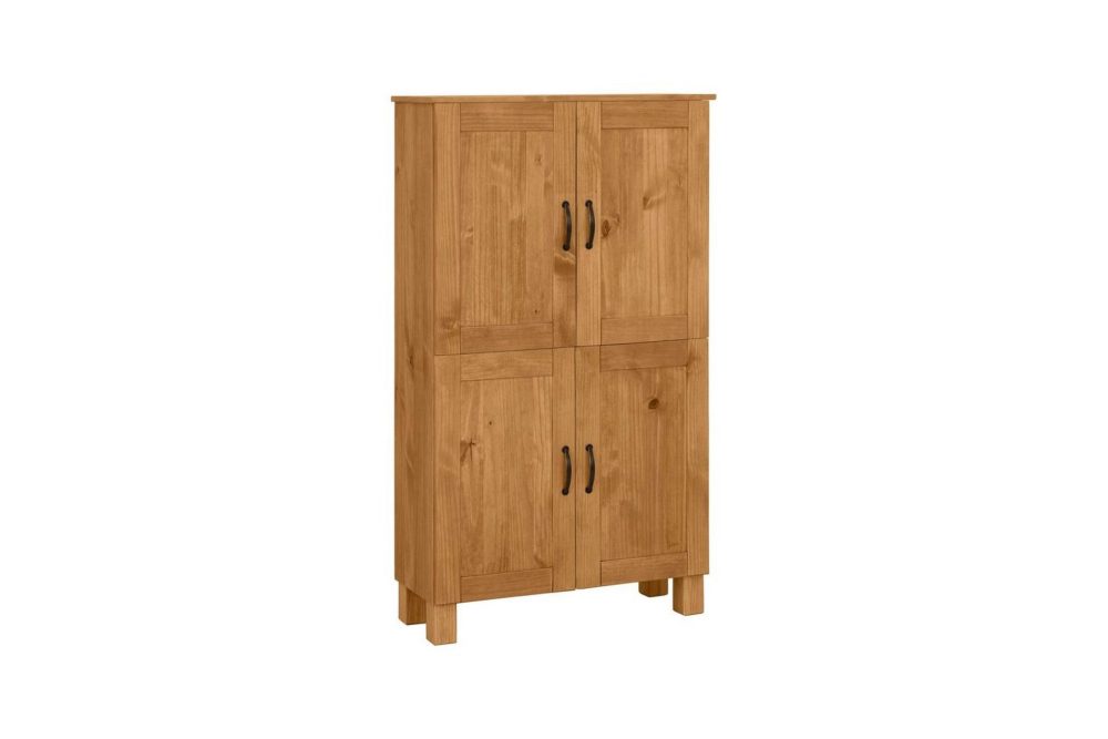 Badrumsskåp Alby 75x30x130 cm, Betsad/Vax
