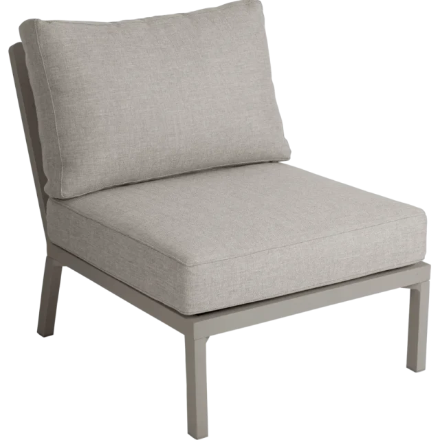 Brafab Samvaro Low Modulsoffa mittdel Antracit/Pearl Grey