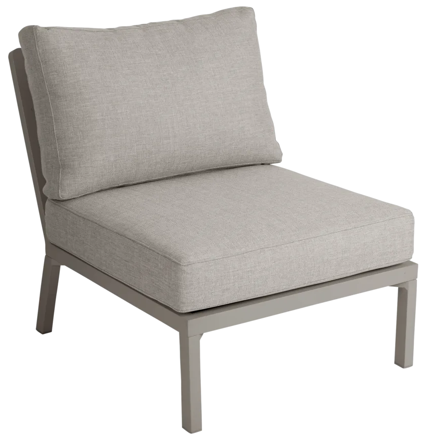 Brafab Samvaro Low Modulsoffa mittdel Antracit/Pearl Grey