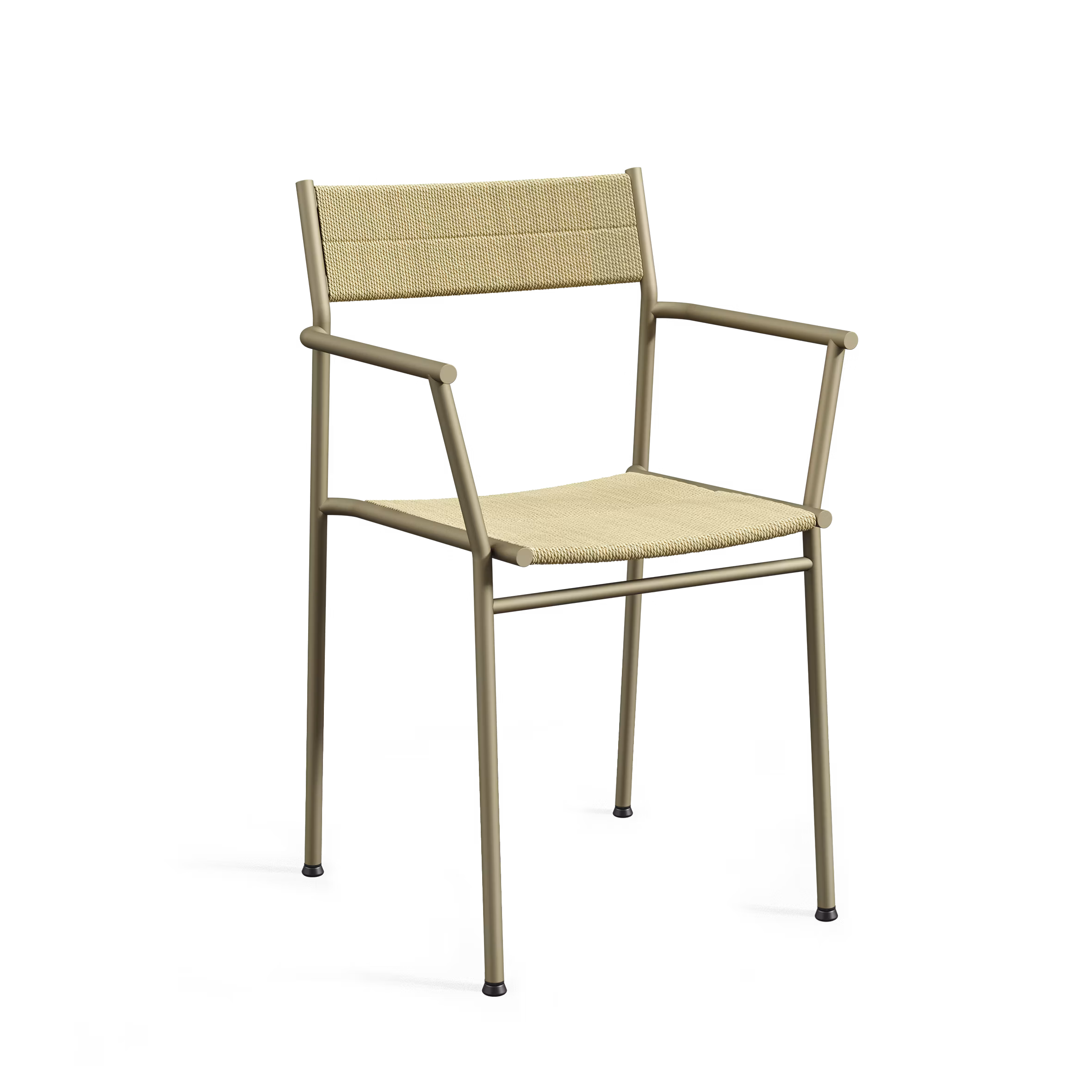 Vev Matstol Med Armstöd Grey Beige/Natural