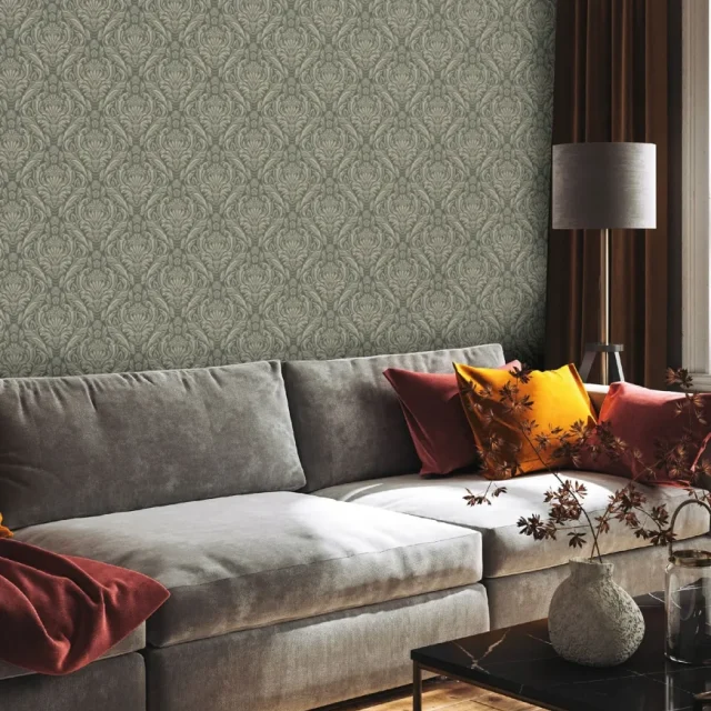 Fiona Walldesign Fairy Tale 650106 Tapet Royal Medallion Grön