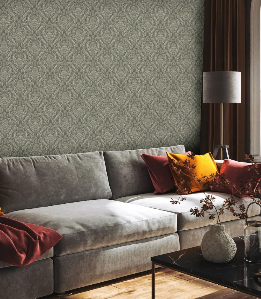 Fiona Walldesign Fairy Tale 650106 Tapet Royal Medallion Grön
