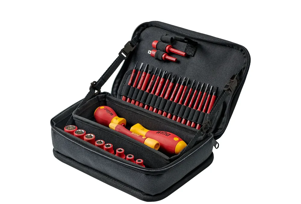 Wiha 43465 Verktygssats med väska, 32 delar, 1/4", 1000 V