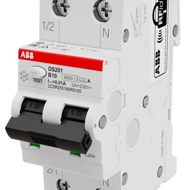 ABB 2CSR255180R2255 Personskyddsautomat 6kA, B-karakteristik, typ A DS201 B25 A100