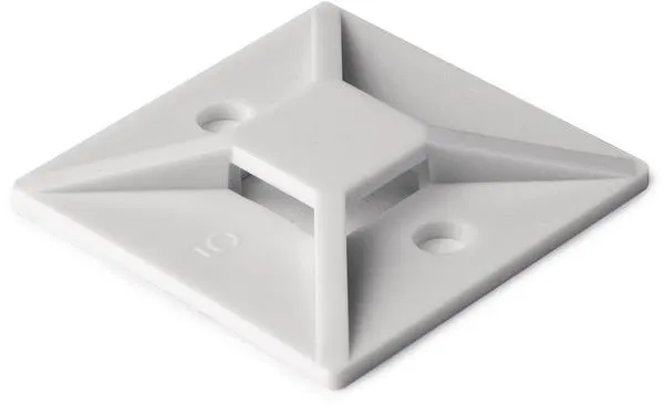 Hellermann Tyton MB2A Ankare självhäftande, 13 x 13 mm Svart, 50-pack