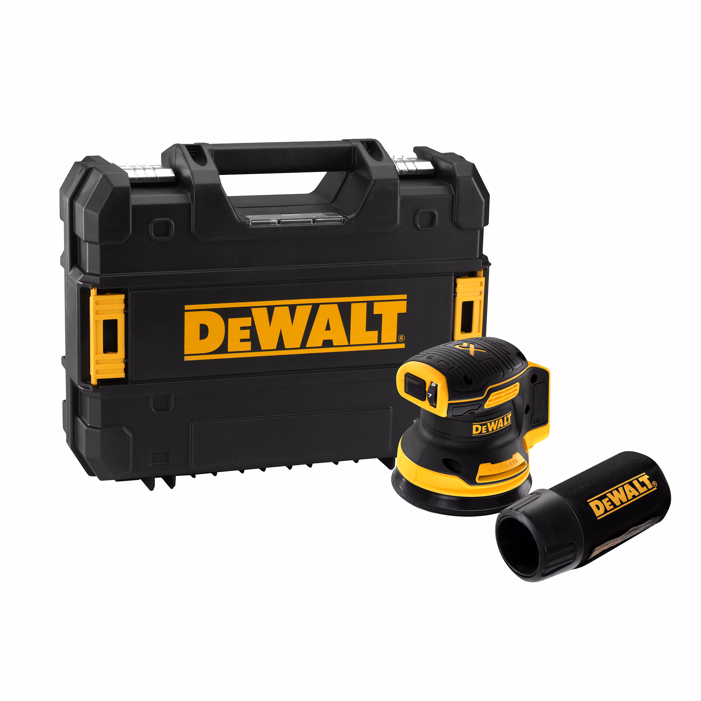 Kjøp Dewalt Eksentersliper 18V, DCW210NT, uten batteri & lader