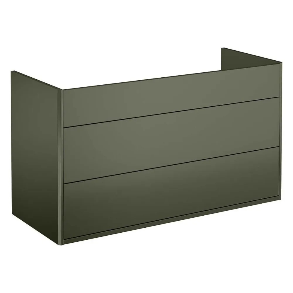 Gustavsberg Graphic Kommod grön, 100 cm Med tvättställ