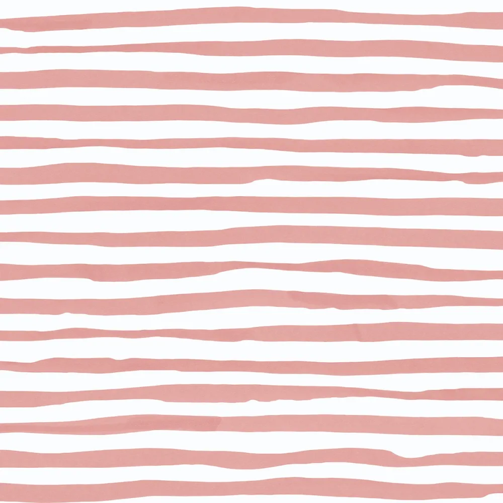 Celine Breton Stripes Coral 3805-24 Vit Tapet | Stuvbutiken - Bild 3