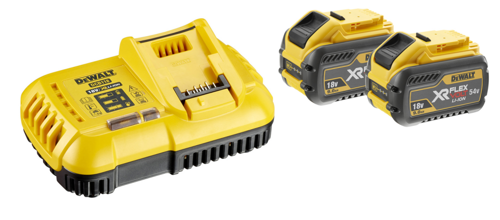 SNABBLADDARE DEWALT DCB118X2 XR, FV 2X9AH