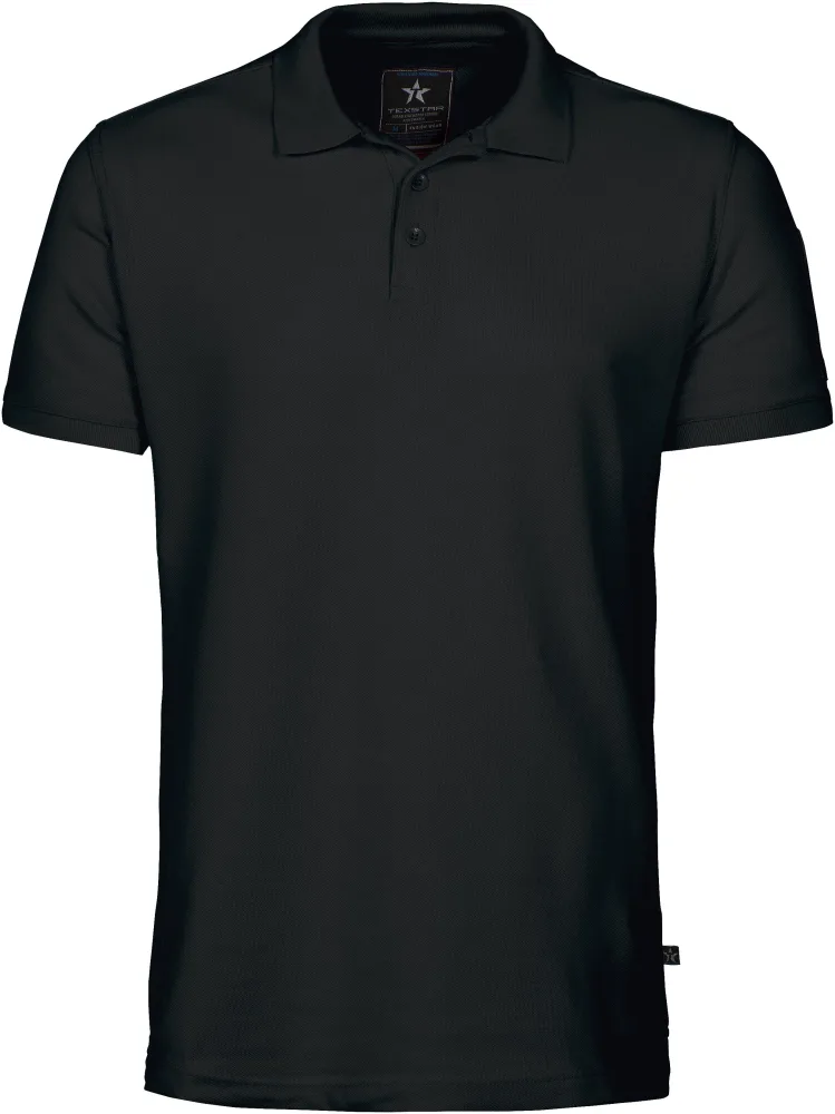 Texstar PS04199000190 Pikétröja svart, bomull/polyester Svart
