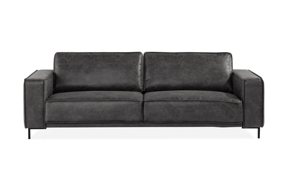 Akron 3-sits Soffa Bondedläder