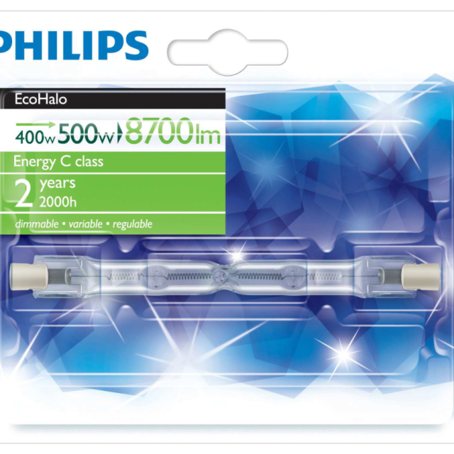 HALOGENRÖR PHILIPS R7S 117MM 400W