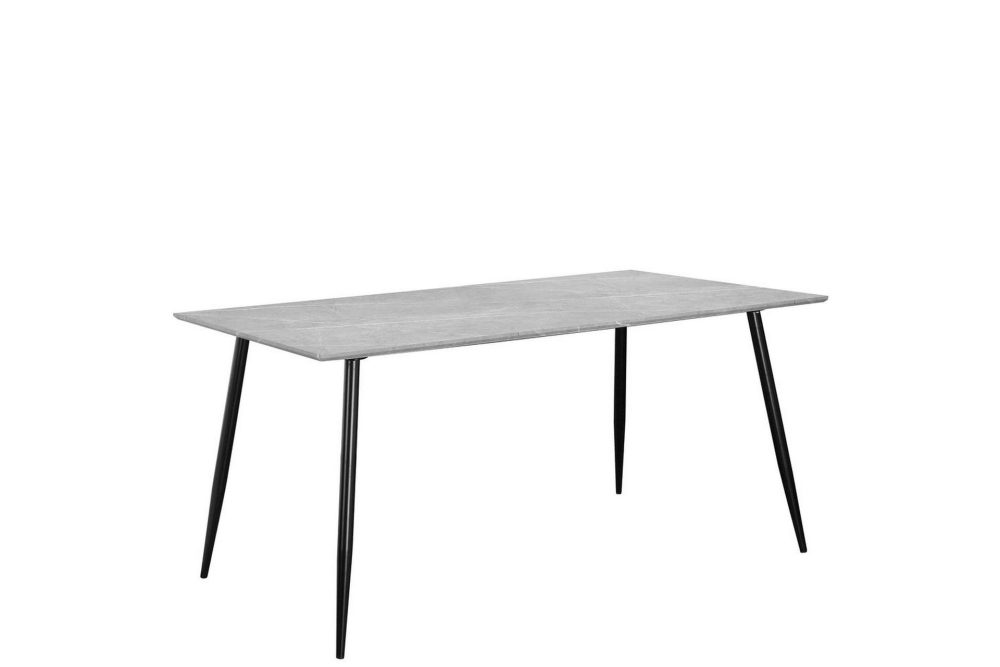 Matbord Monza 160x90x76 cm, Sten/Svart