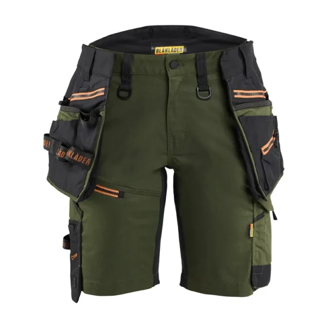 Blåkläder 717511494240C48 Shorts grön/rost Grön/rost
