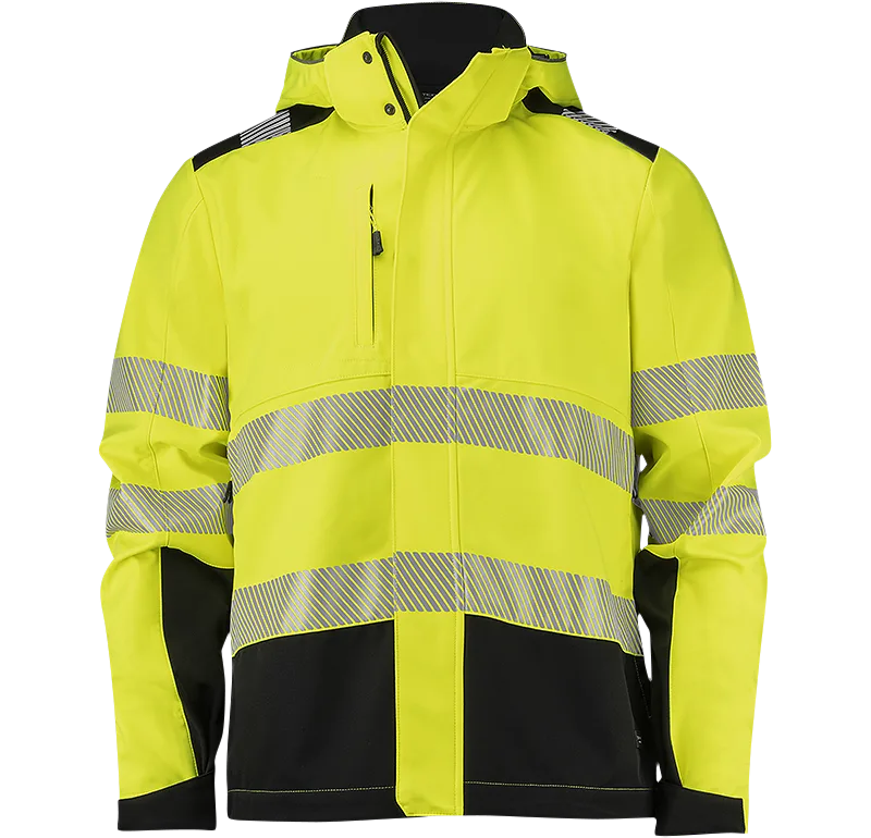Texstar FJ87120990170 Softshelljacka Hi-Vis gul/svart Hi-Vis gul/svart - Bild 2