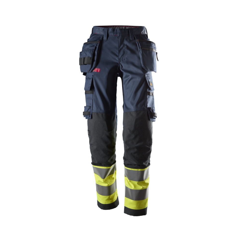 BYXA DAM HF PW HV KL1 MARIN/VARSEL GUL STL 38