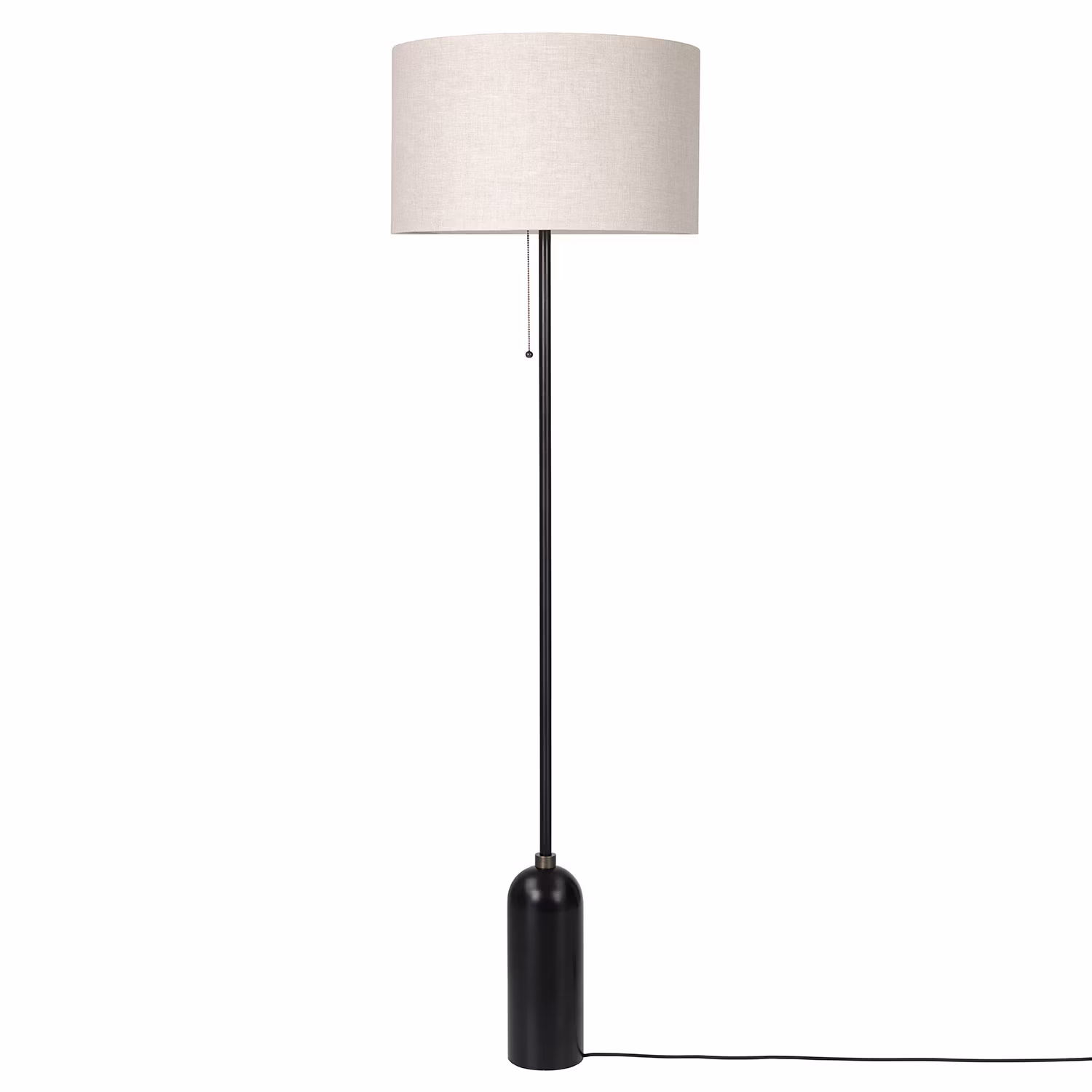 Gravity Golvlampa, Svart Stål / Canvas