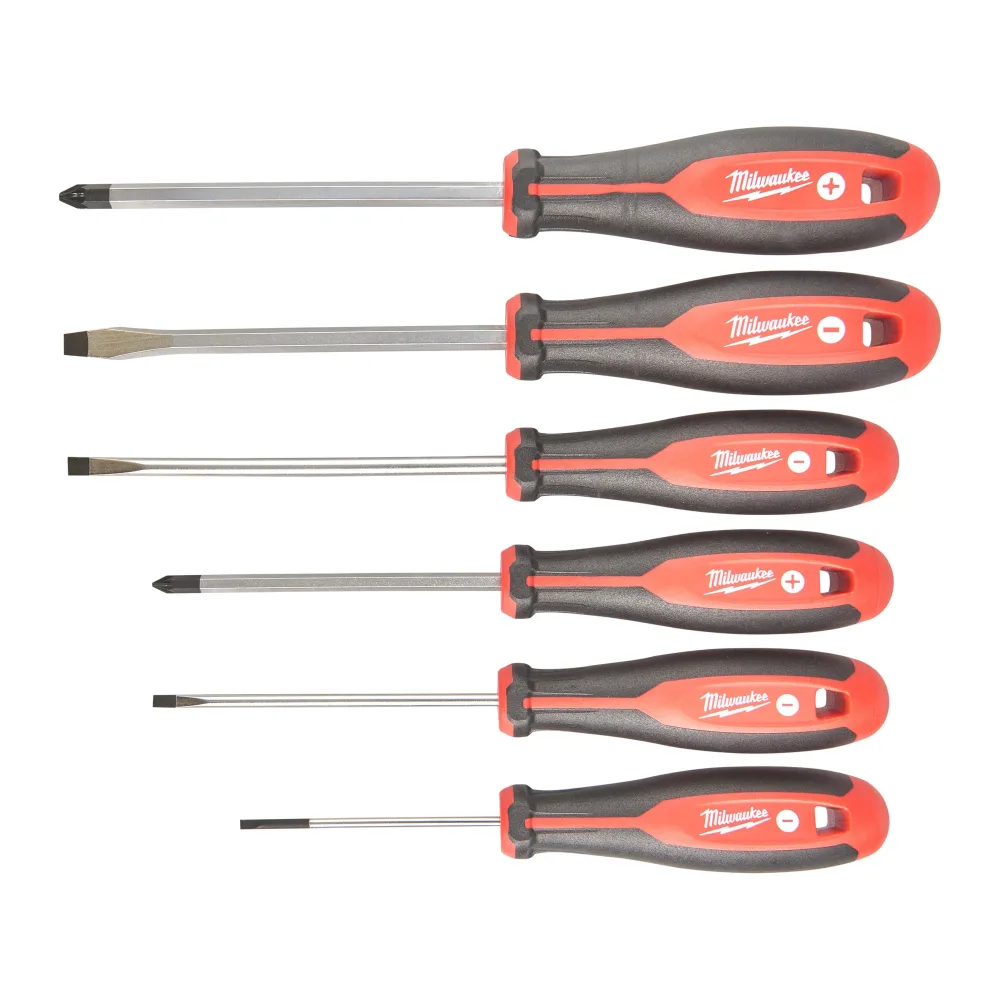 Milwaukee Tri-Lobe Skruvmejselsats med runt skaft PH1/PH2/SL3/SL4/SL5.5/SL6.5