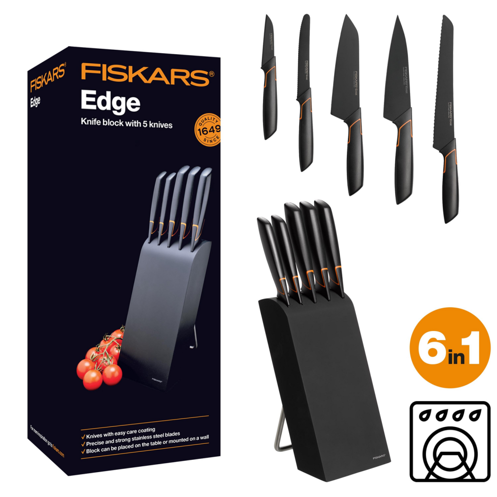 KNIVBLOCK EDGE FÖR 5 KNIVAR