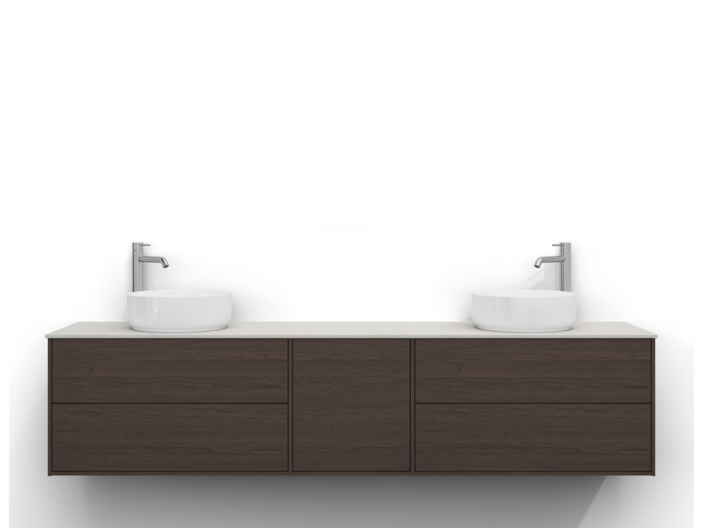 EPOS SVEDBERGS TVÄTTSTÄLLSSKÅP 200 B.ASK 2+1+2L PLN, 2+1+2L 199X45X45CM