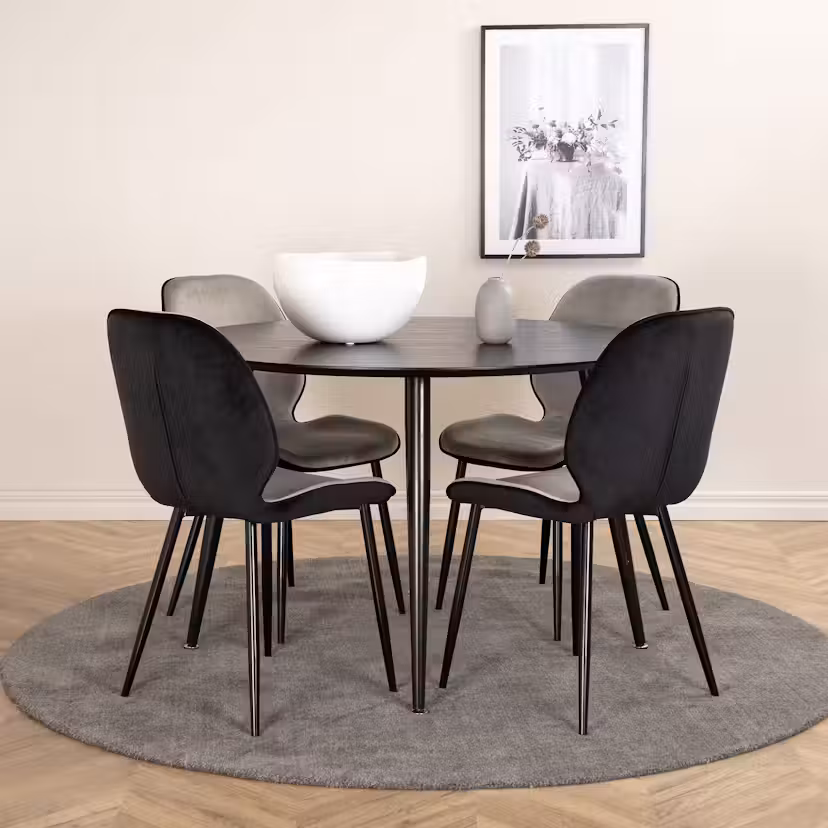 Matgrupp Venture Home Dipp Ø115 cm med 4 Emma Stolar