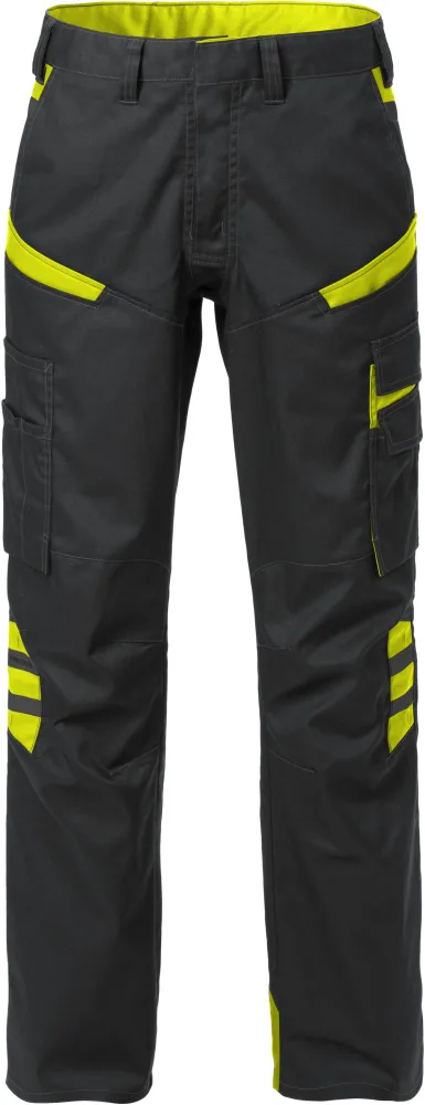 Fristads 129483-982 Arbetsbyxa svart/gul C40