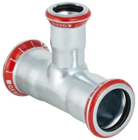 Geberit 1550967 T-rör förminskat avstick, elförzinkat 54 x 22 x 54 mm - Bild 2