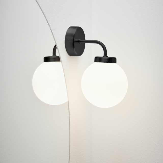 LAMPA HAFA GLOBE SVART MATT