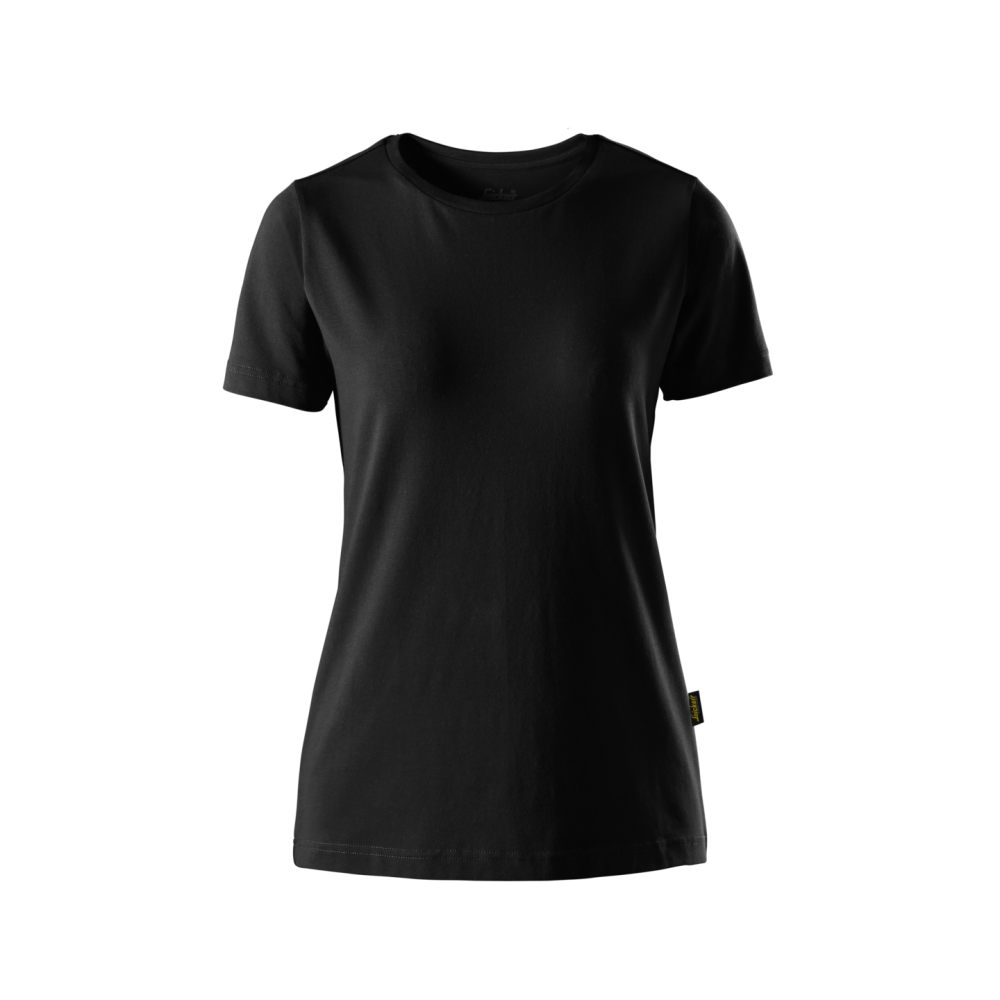 T-SHIRT SLIM FIT DAM SVART STL S