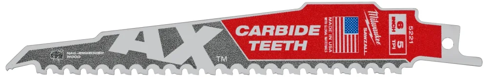 Milwaukee TCT AX Tigersågblad 5T, 1 st 300 mm