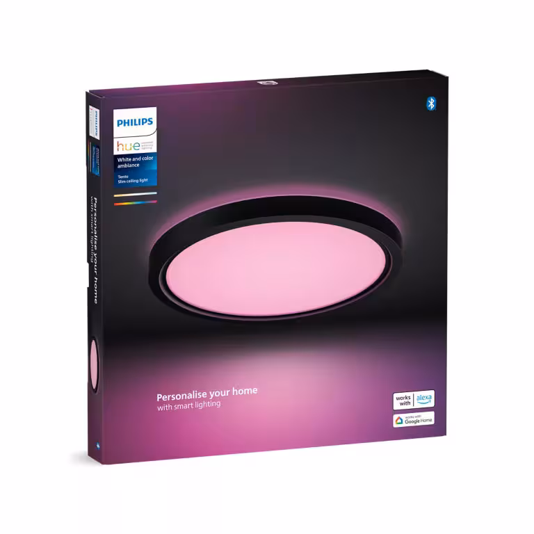 Kjøp Philips Hue Takarmatur tento HUE, WCA, rund, 30 cm, 16,6W, svart