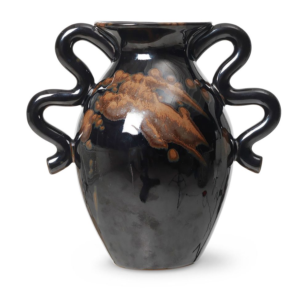 Verso vas 27 cm, Black-brown