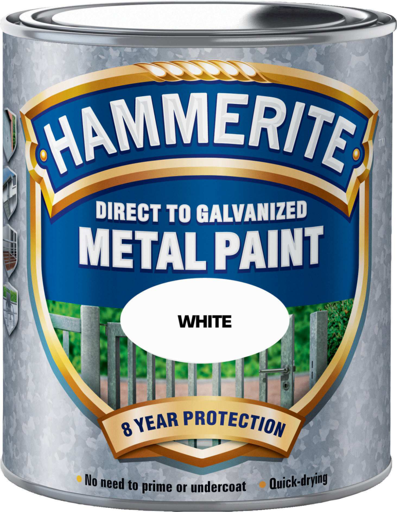 ROSTSKYDDSFÄRG HAMMERITE GALV VIT 750ML