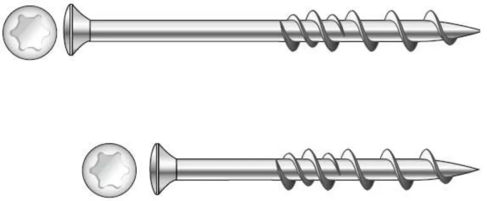 Dewalt DFM425000P Skruv WallDog, 100-pack, FZB PH2, 6,5 x 32 mm, vit, kullrig