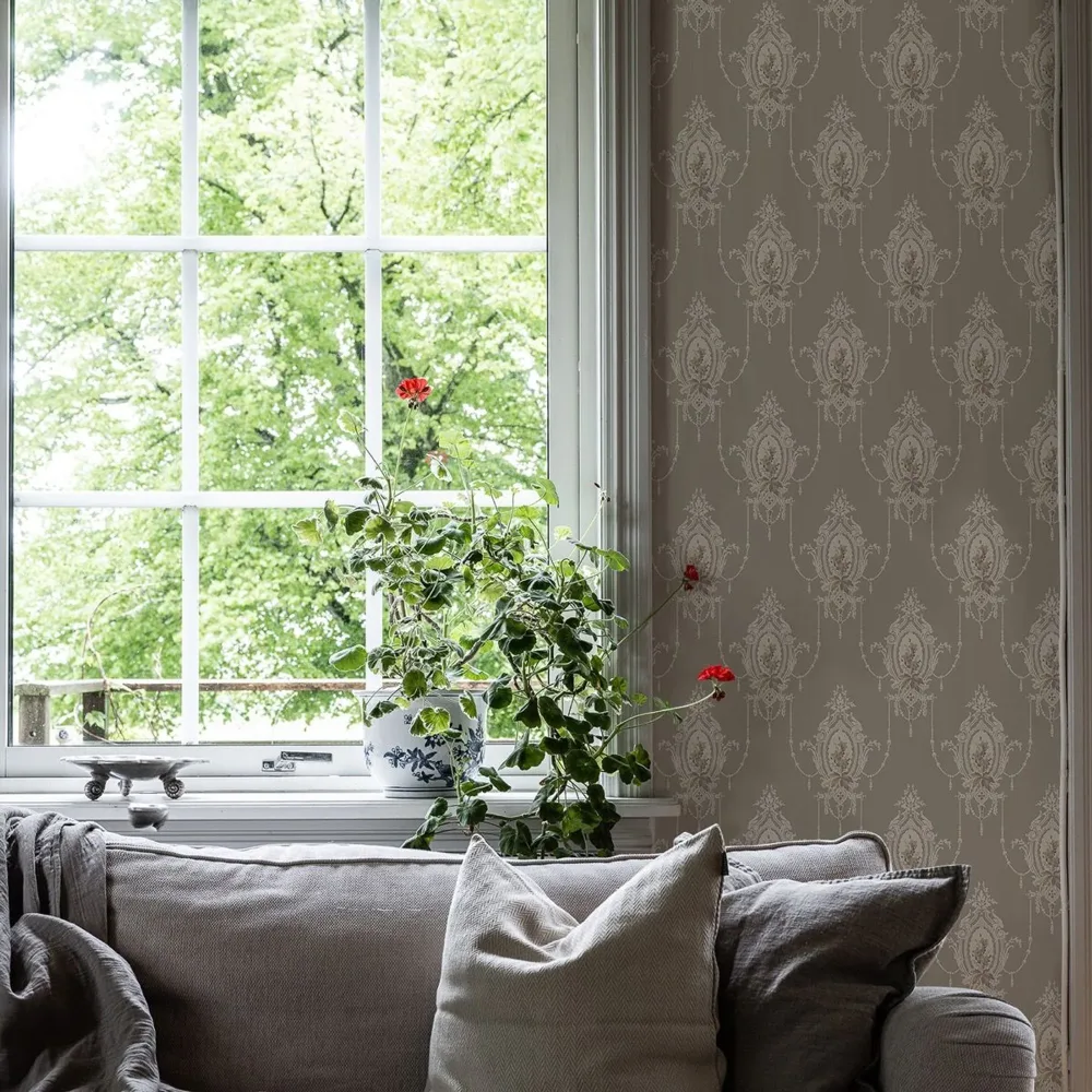 Duro Edsbyn 518-02 Tapet Gammelsvenska Klassiker 1850-1950 Beige