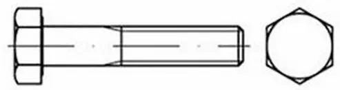 REYHER 009318100050090 Sexkantsskruv FZB ISO 4014 4 x 90 mm, 200-pack