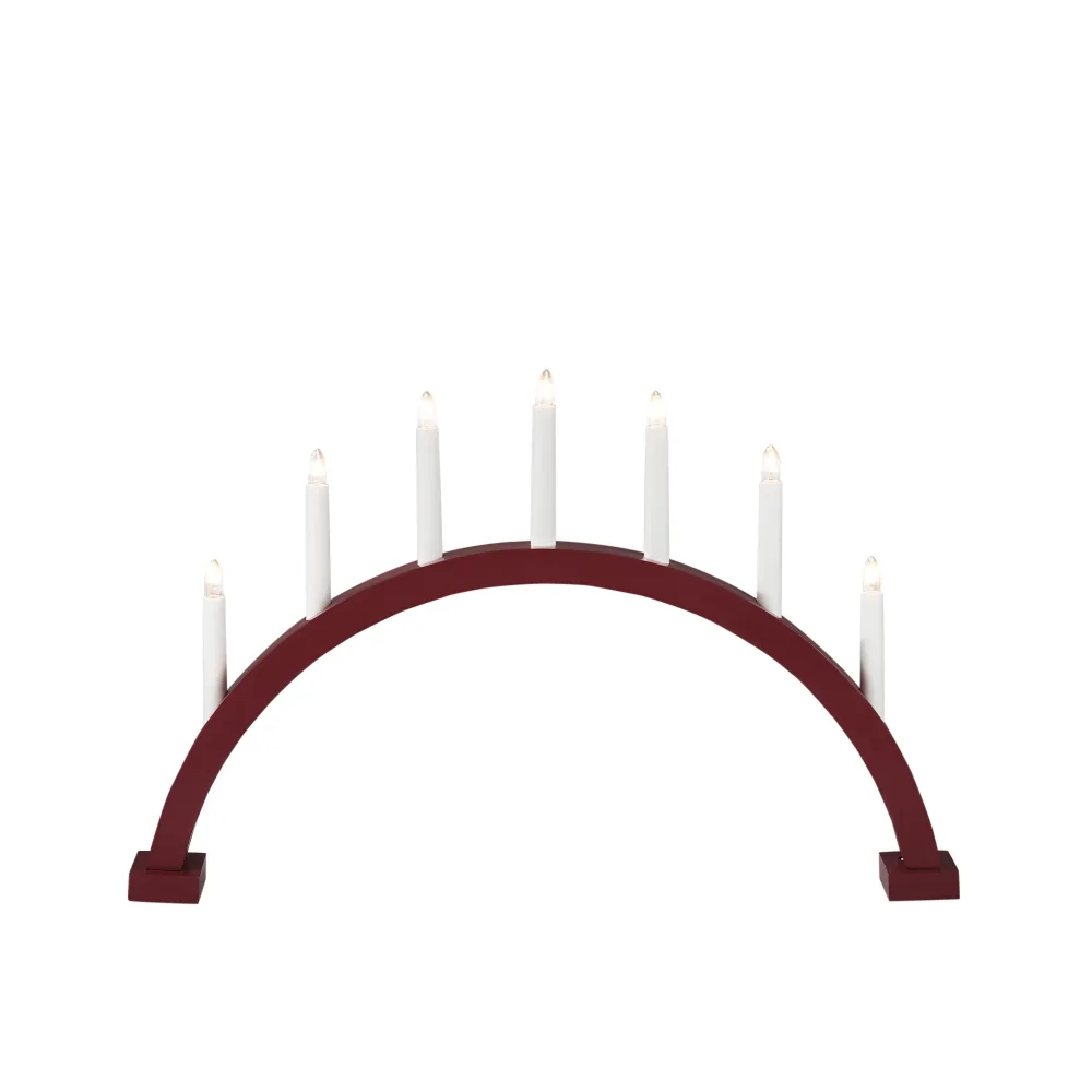 Konstsmide 2272-205 Adventsljusstake 7 ljus i båge, IP20 Vit