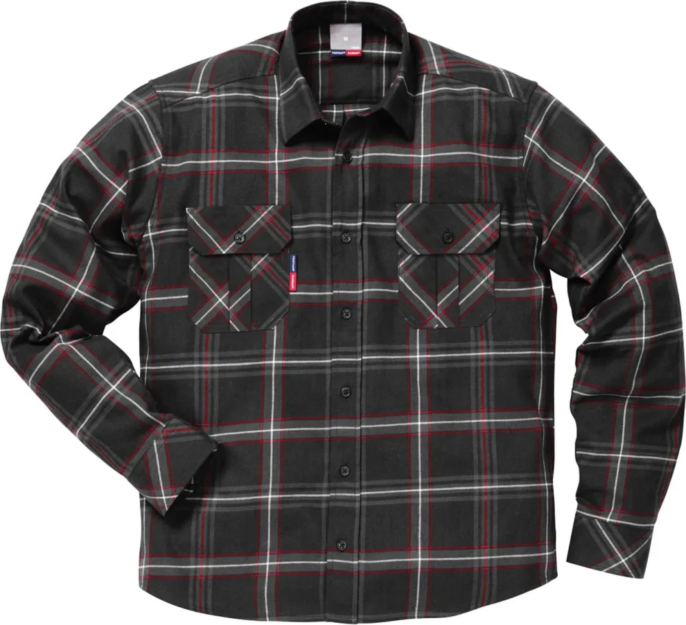 Fristads 104986-940 2XL Flanellskjorta svart 2XL - Bild 2