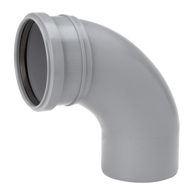BÖJ LÅNG PP INOMHUS 1 MUFF SVÄNGD UPONOR 110X88,5GR
