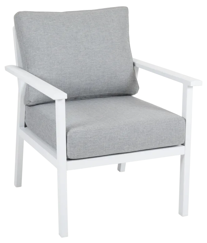 Brafab Samvaro High Fåtölj Vit/Pearl Grey - Bild 2