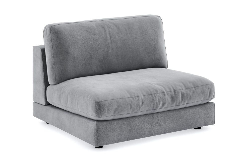 Arken 2-sits Mittmodul i Sammet 120 cm bred